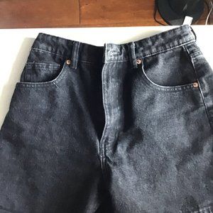 Black Jean Mom Zara Shorts Size 4